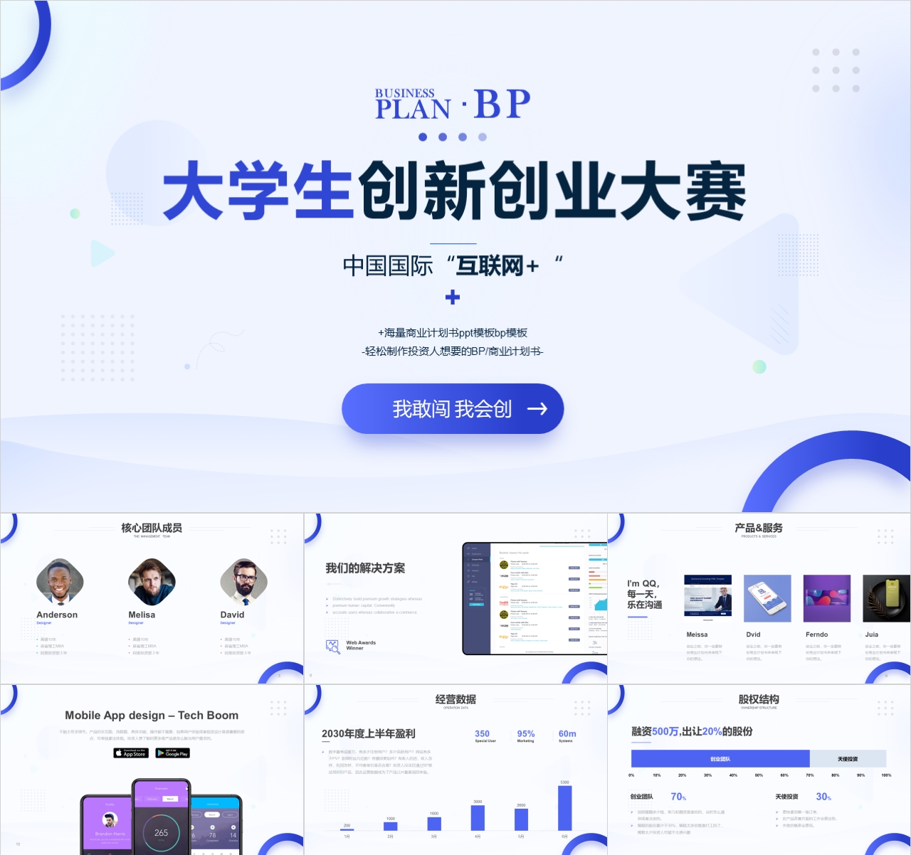 创业计划书PPT模板